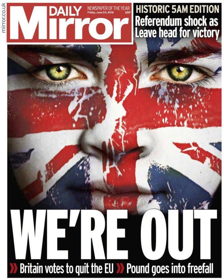 Así ve la prensa británica la salida de Reino Unido de la UE