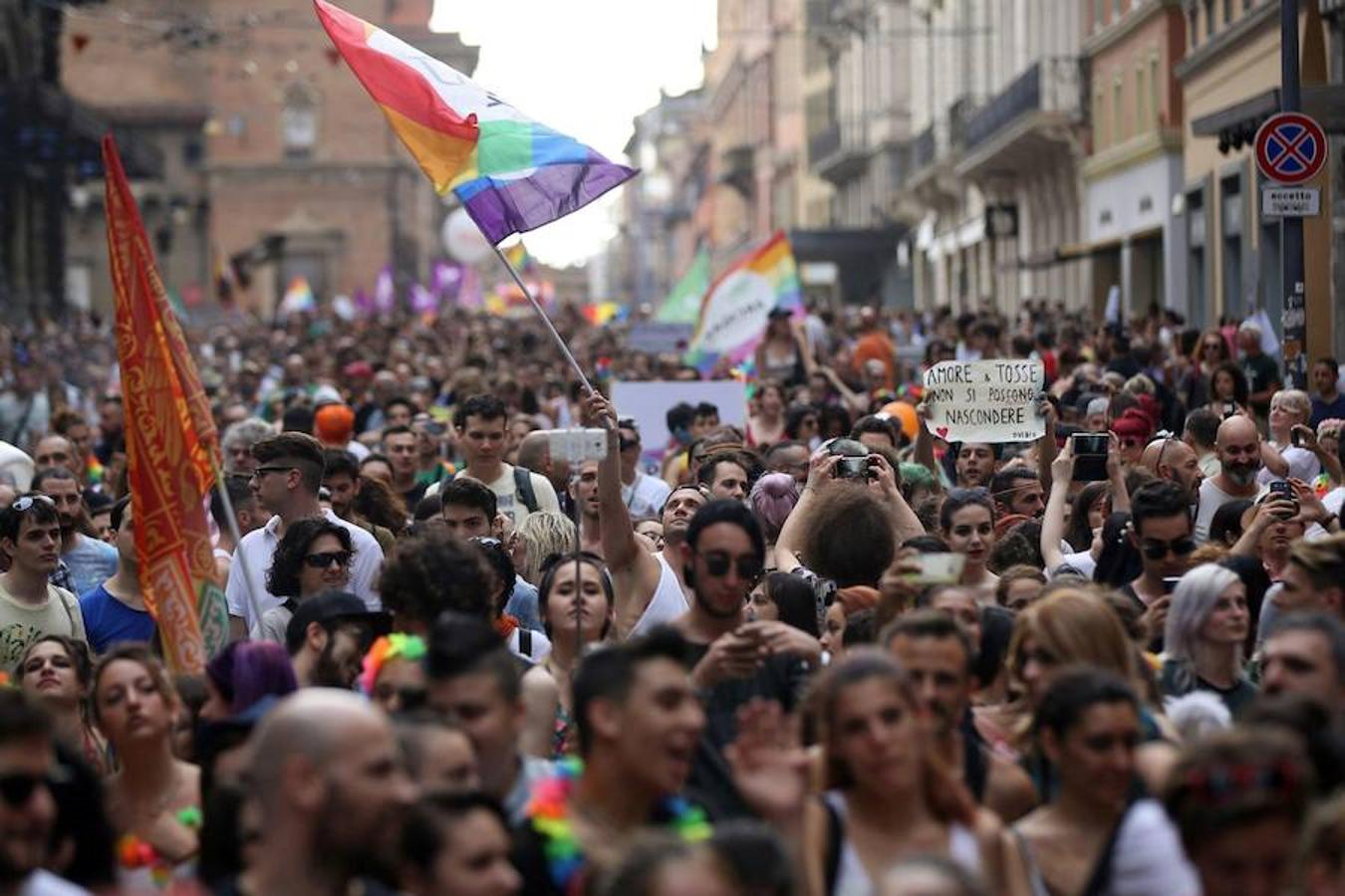 Marcha del Orgullo Gay en Milán (Italia).