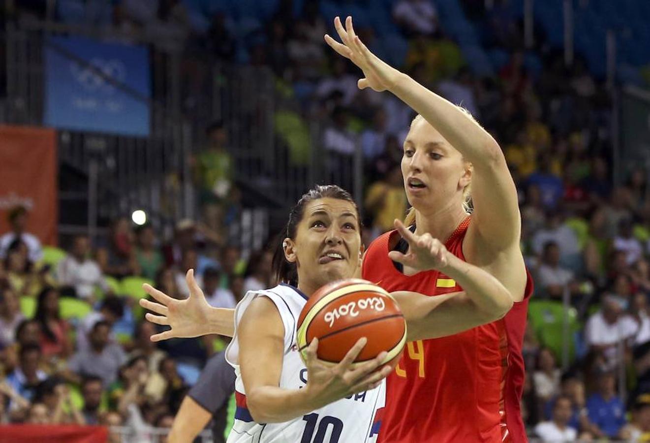 Las mejores imágenes del debut de España en baloncesto femenino