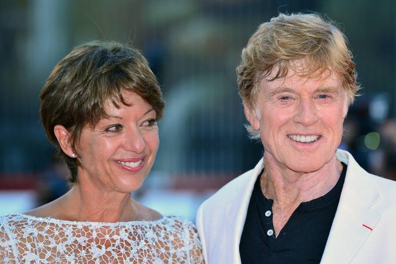 El actor con su esposa, Sibylle Szaggars.