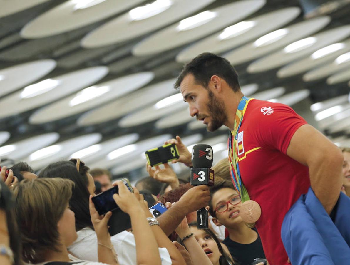 Llegada de los deportistas españoles tras los Juegos de Río