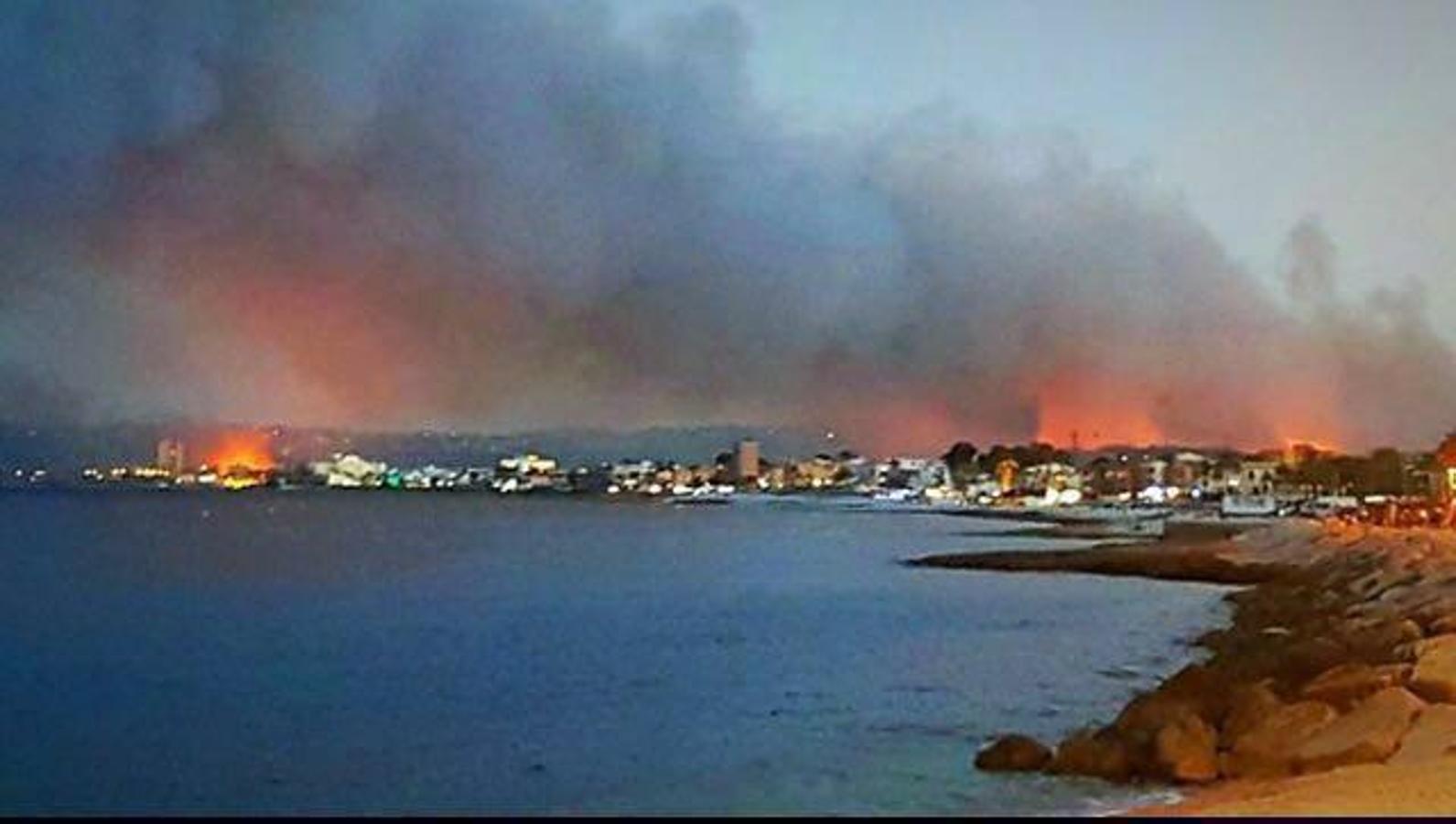 Imágenes del incendio en Jávea