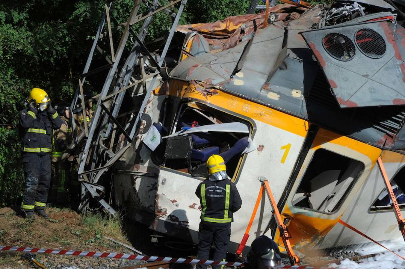 Descarrila un tren en O Porriño