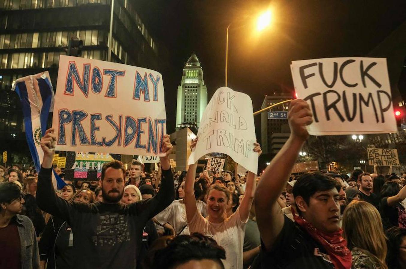 La elección de Trump desata fuertes protestas en EE UU