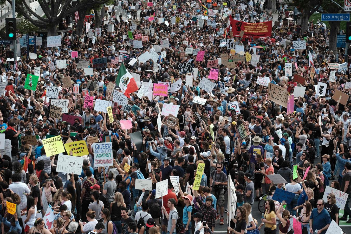 Las protestas anti-Trump se extienden