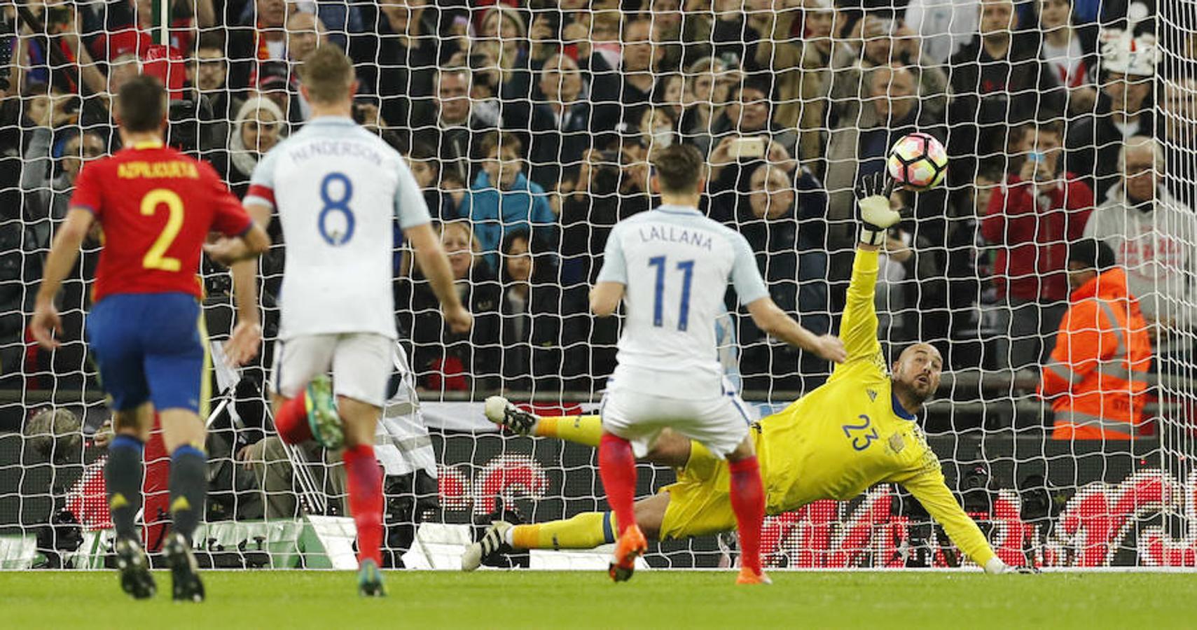 Las mejores imágenes del Inglaterra-España en Wembley