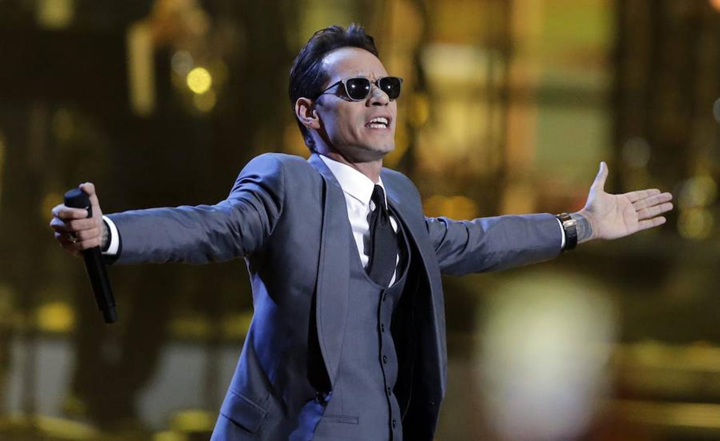 Marc Anthony, en un momento de la ceremonia.