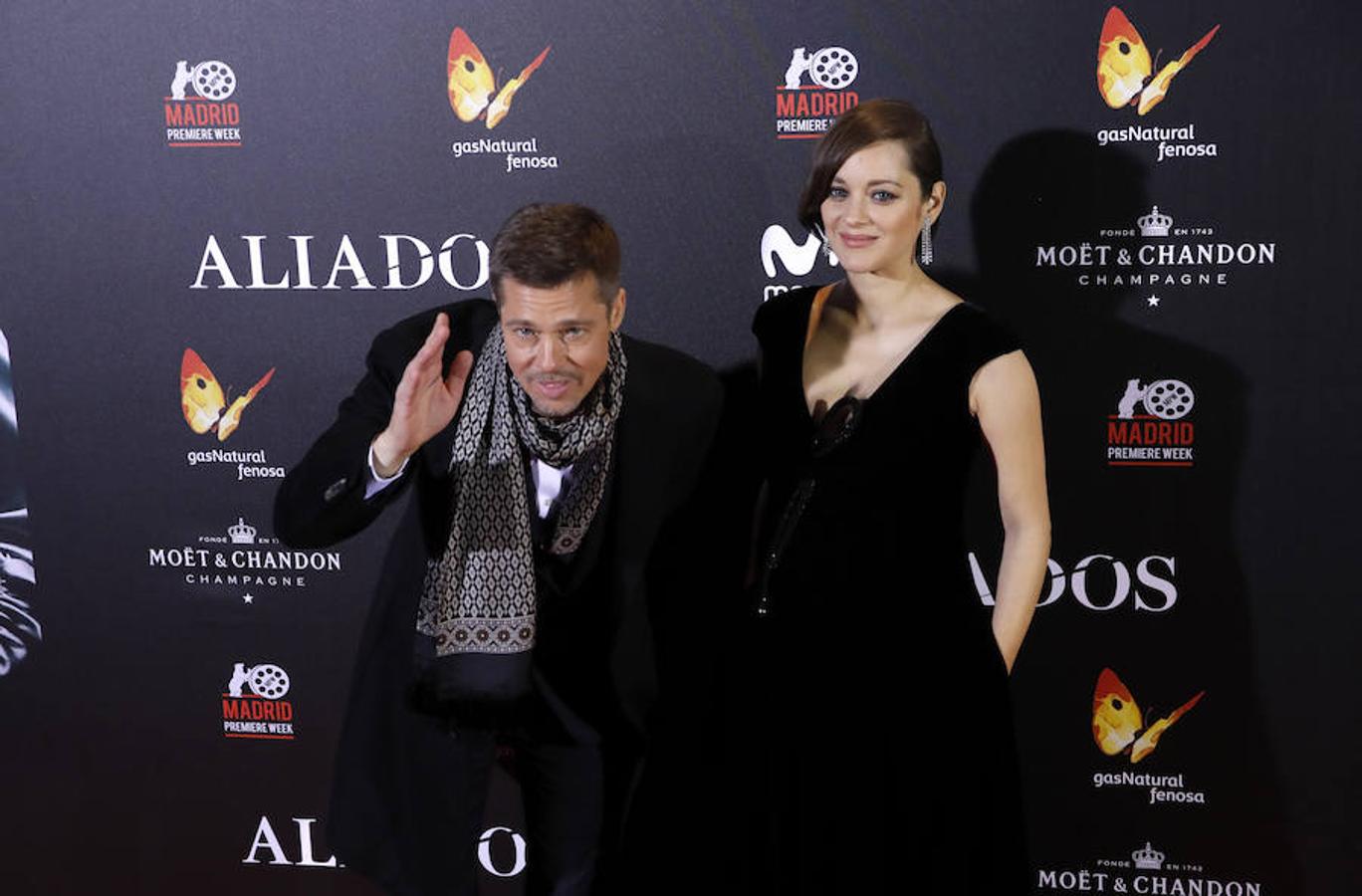 Brad Pitt y Marion Cotillard estrenan &#039;Aliados&#039; en España