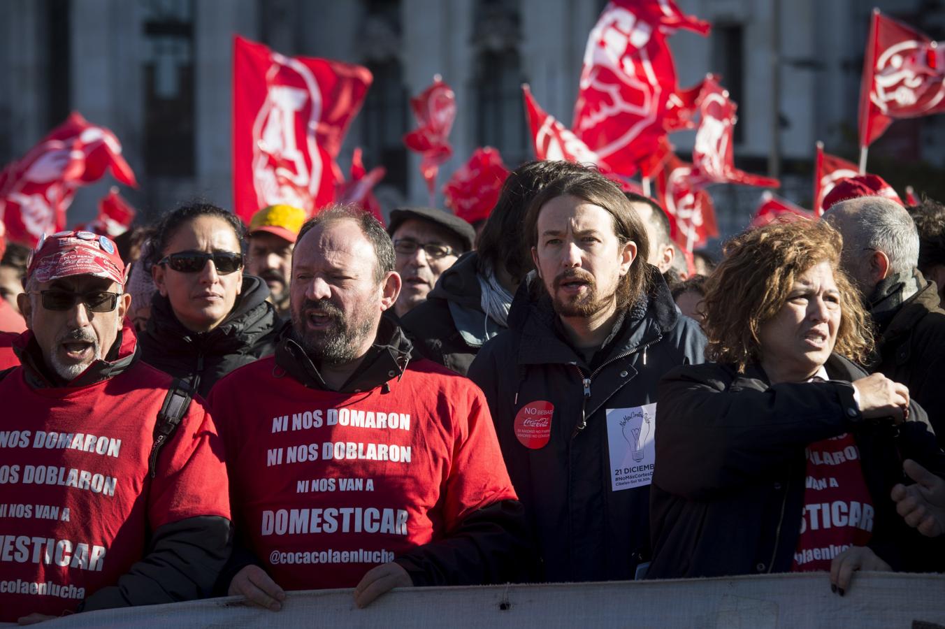 Los sindicatos se manifiestan por los recortes del Gobierno