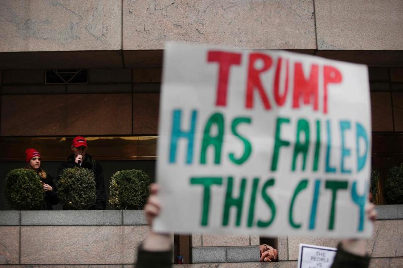 Los detractores de Trump salen a la calle