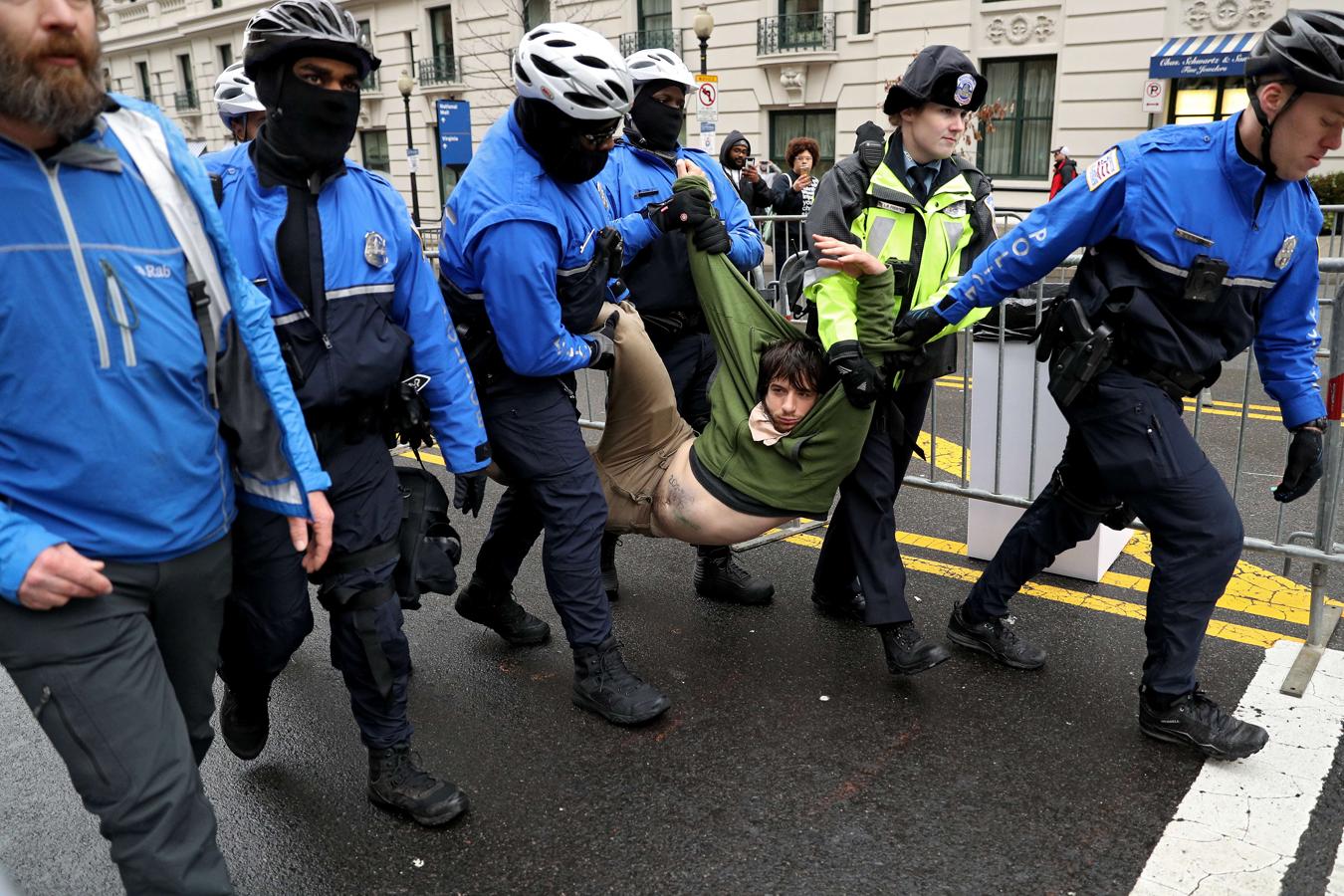 Protestas contra Donald Trump en Nueva York.