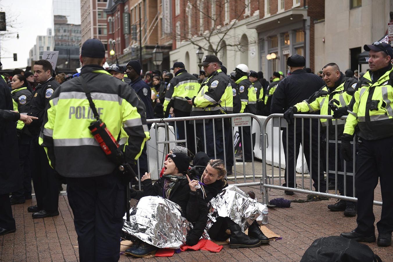 Protestas contra Donald Trump en Nueva York.