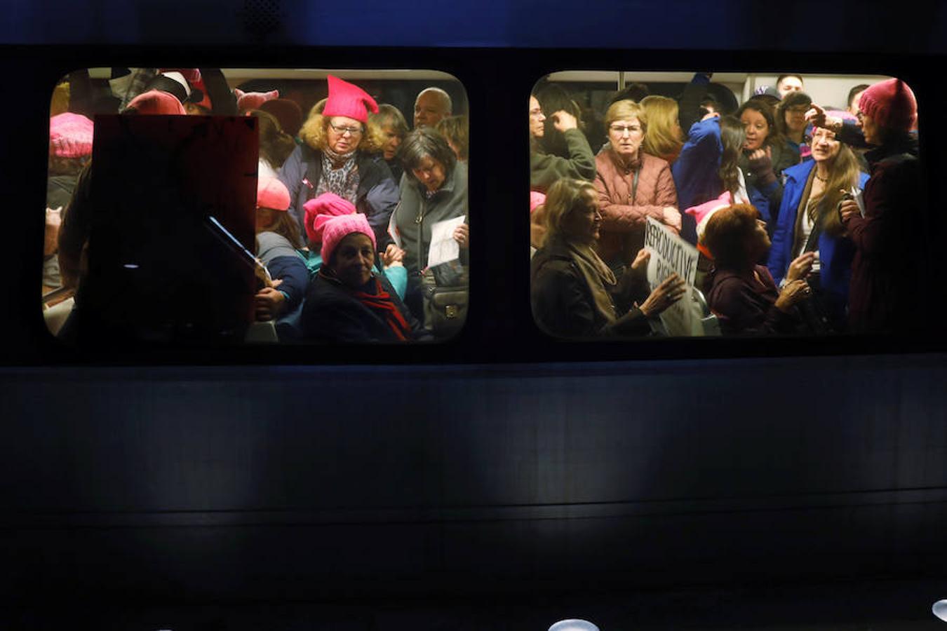 La Marcha de las Mujeres contra Trump, en imágenes