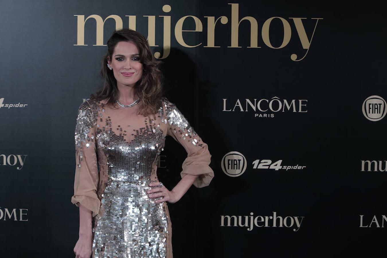 La modelo, presentadora y colaboradora de Mujerhoy Mar Saura, con un espectacular diseño de Elisabetta Franchi.