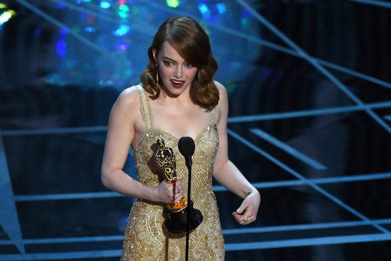 Emma Stone, premiada como Mejor actriz principal por 'La La Land'.