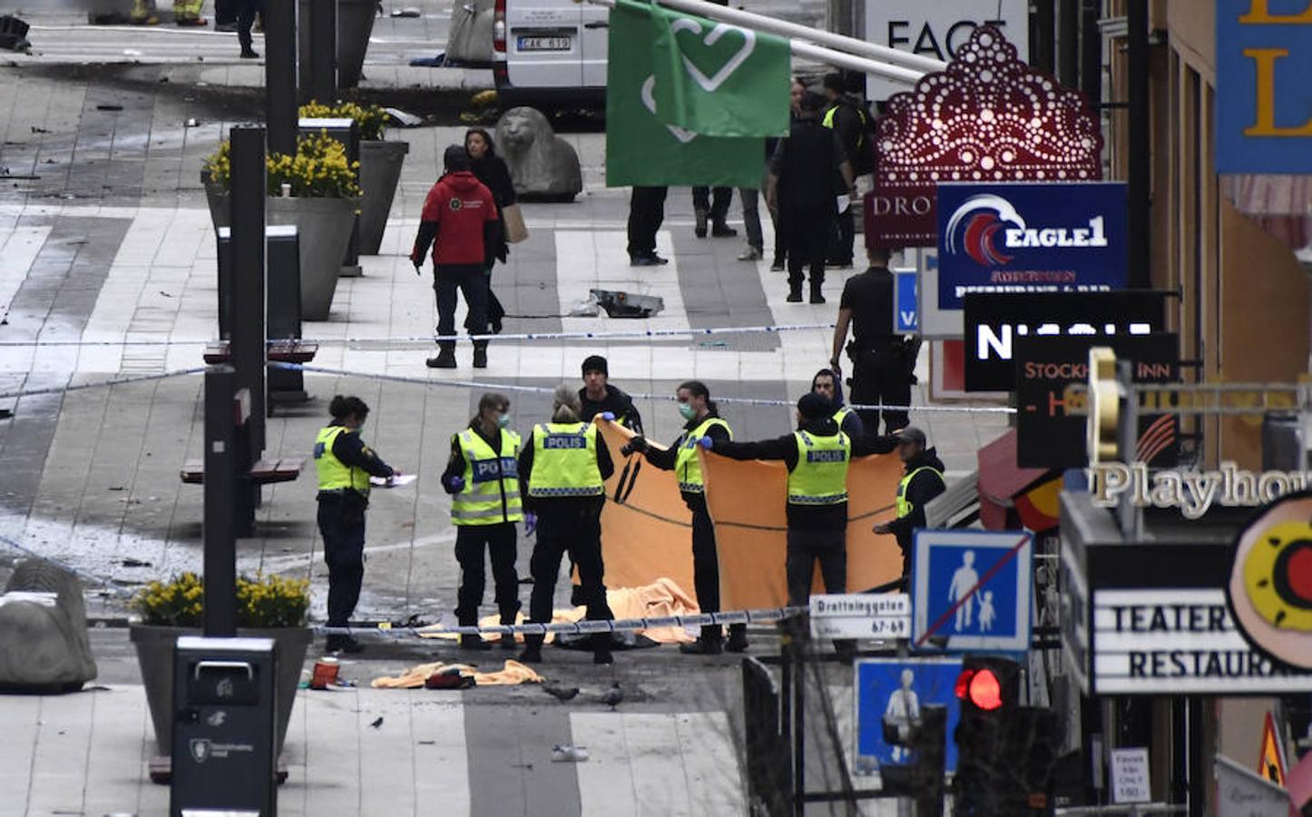 Atentado terrorista en el centro de Estocolmo