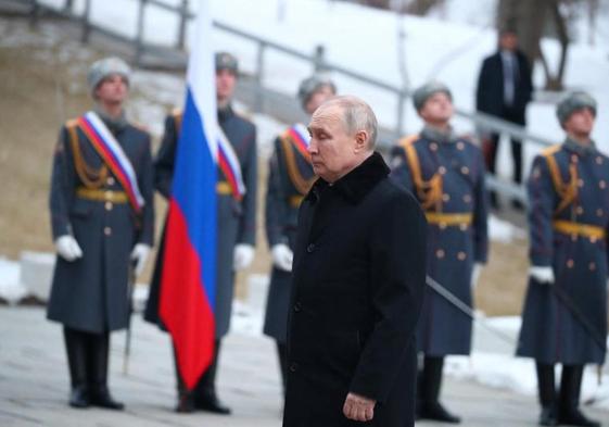 Vladímir Putin en la celebración de este jueves en Volgogrado.