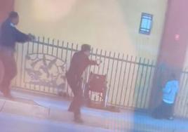 Captura del vídeo de la operación policial contra Anthony Lowe