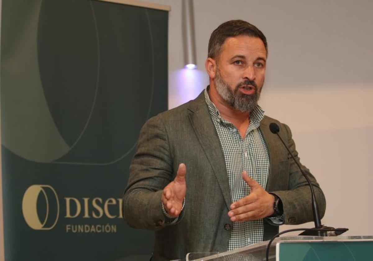 El presidente de Vox, Santiago Abascal