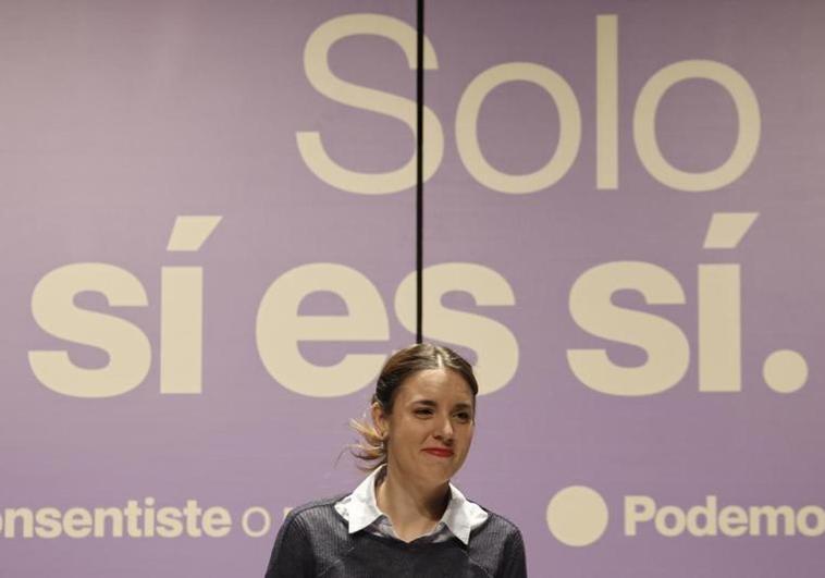 La ministra de Igualdad, Irene Montero