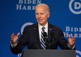 Joe Biden, en una reunión del Comité Nacional Demócrata el pasado viernes en Filadelfia
