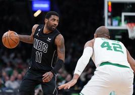 Kyrie Irving, durante un partido contra los Boston Celtics