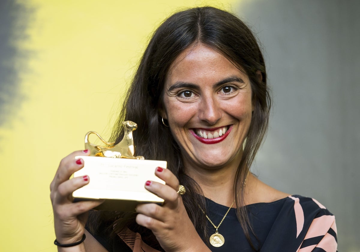 Elena López en el festival de Locarno en 2018