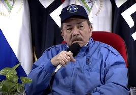 El presidente nicaragüense, Daniel Ortega, durante una comparecencia en Managua