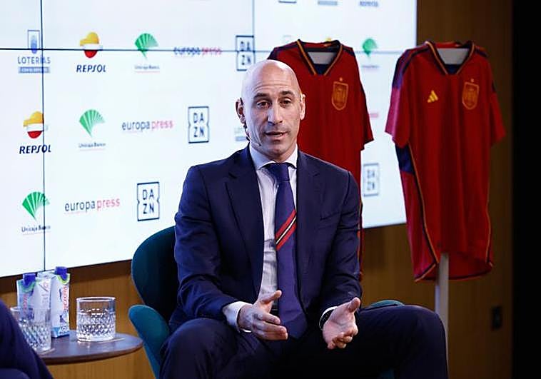 Luis Rubiales en los Desayunos Deportivos de Europa Press