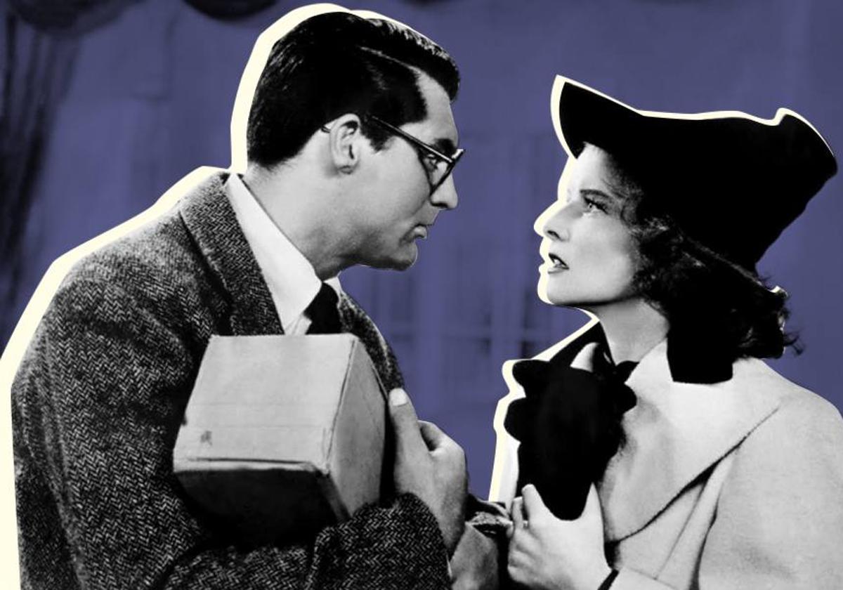 Cary Grant y Katherine Hepburn en 'La fiera de mi niña'