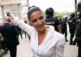 Macarena Olona, en septiembre de 2022 antes de dar una conferencia en la Universidad de Murcia.