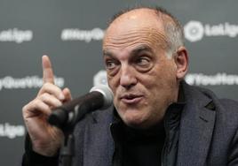 El presidente de LaLiga, Javier Tebas.