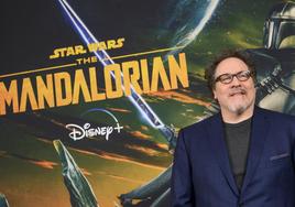 Jon Favreau, el pasado martes, en la presentación de la tercera temporada de 'The Mandalorian'.