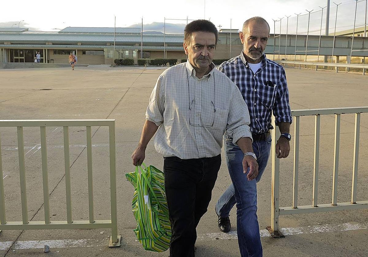 Iñaki de Rentería, a la salida de prisión