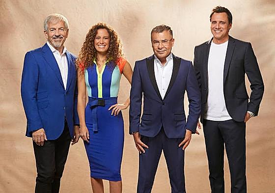 Carlos Sobera, Laura Madrueño, Jorge Javier Vázquez y Ion Aramendi, presentadores de 'Supervivientes'.