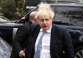 El ex primer ministro británico Boris Johnson, este viernes en Londres