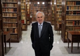 Santiago Muñoz Machado, director de la RAE, en la sede de la institución.