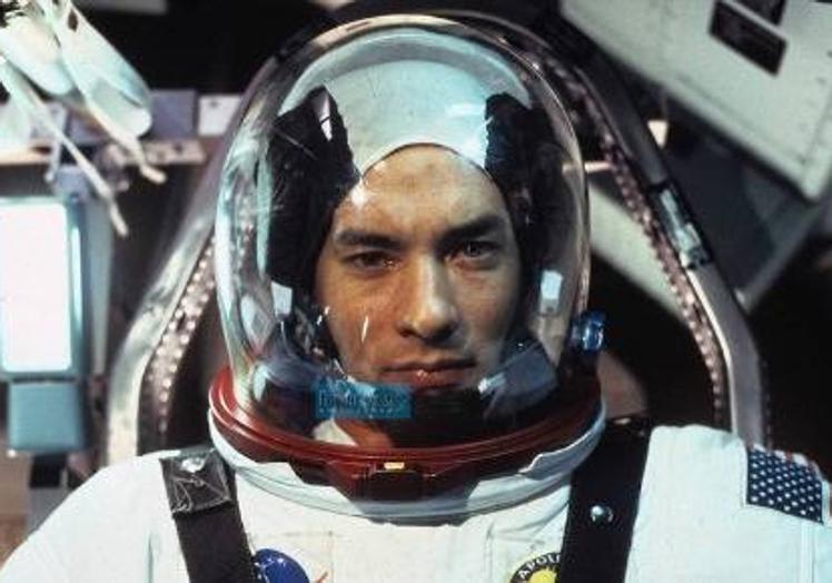 Hanks, in 'Apollo 13'.
