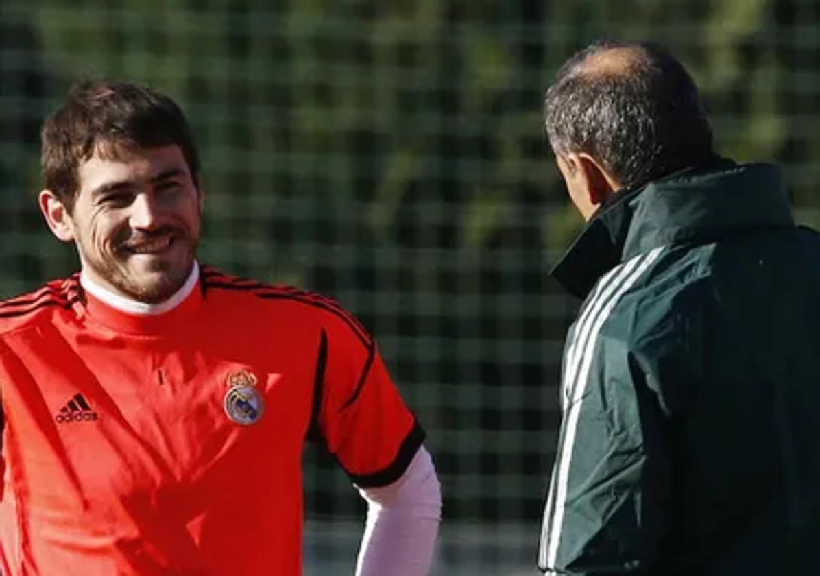 Iker Casillas y Silvino Louro.