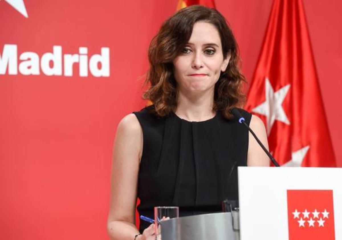 La presidenta de la Comunidad de Madrid, Isabel Díaz Ayuso.