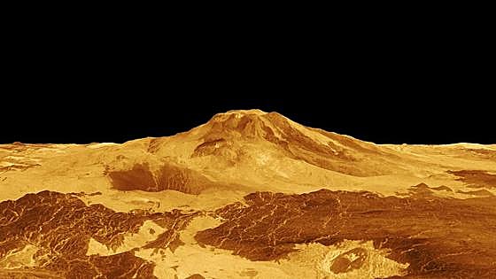 Descubren un volcán activo en Venus