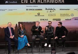 José Antonio García y Víctor García Lapido integrantes de 091, han participado en el acto de presentación.