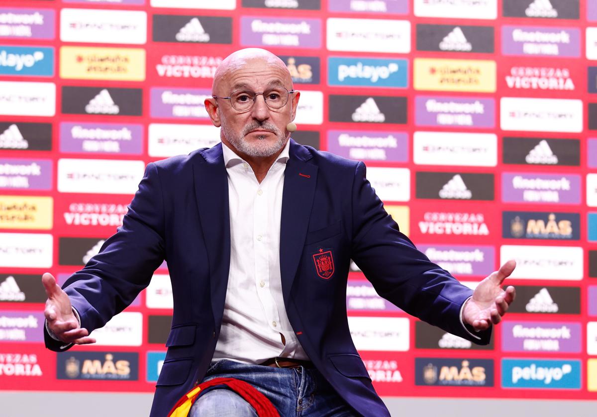 Luis de la Fuente, durante su presentación como seleccionador español.