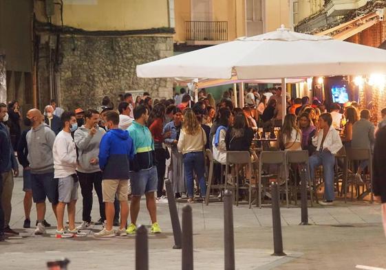 Zona de ocio en Santander en agosto de 2021.