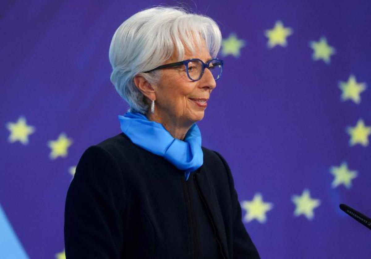 La presidenta del BCE, Christine Lagarde, en una imagen de archivo.