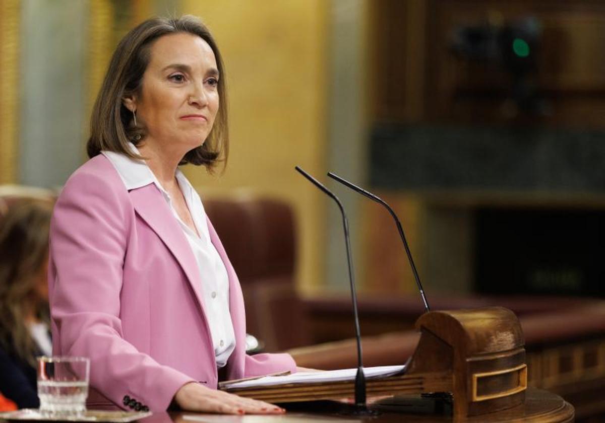 La portavoz del PP en el Congreso de los Diputados, Cuca Gamarra.