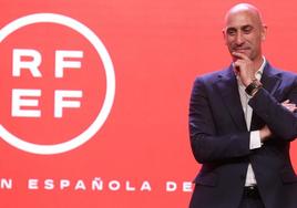 El presidente de la Federación Española de Fútbol, Luis Rubiales.