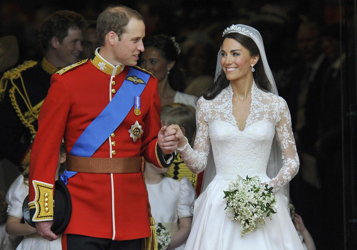 Kate Middleton, el día de su boda con el príncipe Guillermo.
