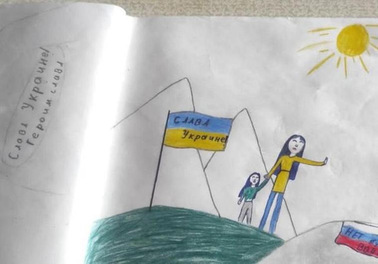 Arrestan al ruso condenado por un dibujo de su hija contra la guerra