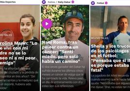 Tres de las entrevistas publicadas en Relevo Talks